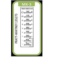 MX-3 TAM crack comparator (шаблон дефектоскописта № 53)